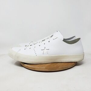 Converse One Star Prime Sneakers Mens 11 Zoom White Leather Athletic Ox Shoes